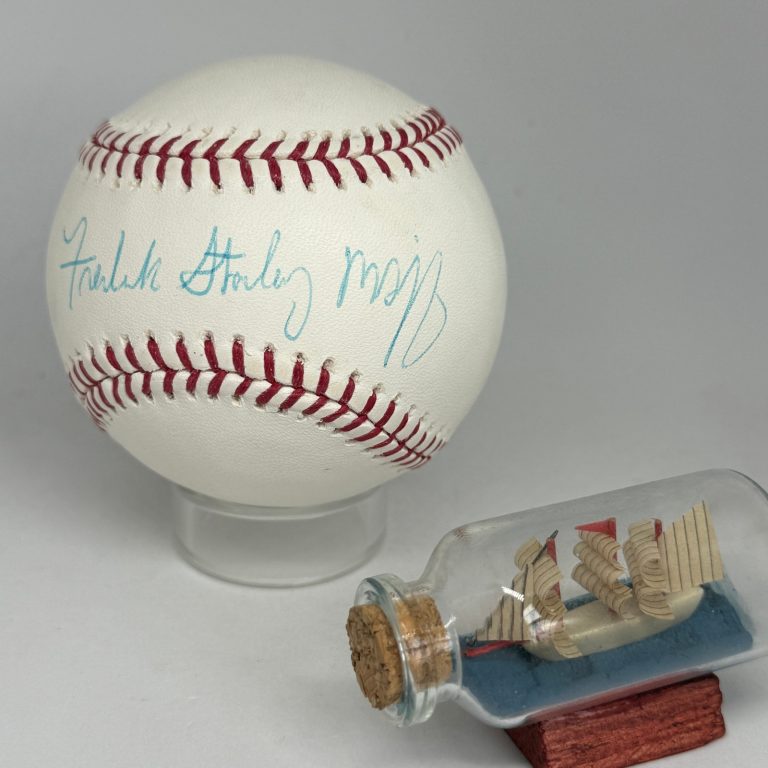Fred McGriff signed Rawlings OML Baseball PSA DNA Inscribed Full Name HOF A4657