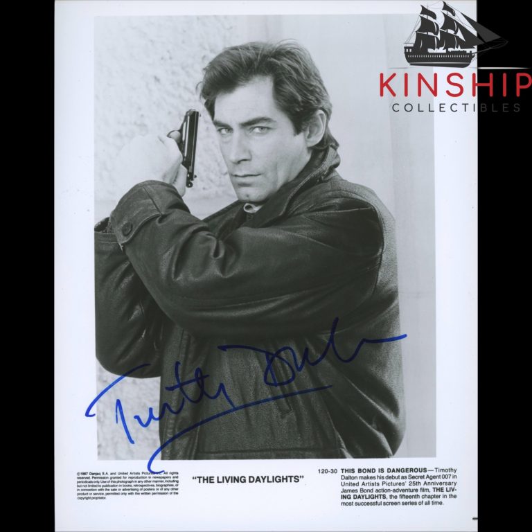 Timothy Dalton signed 8x10 Photo JSA LOA James Bond Image Auto Grade 9 B2408