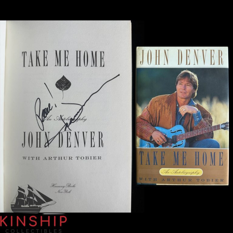 John Denver signed Take Me Home Book JSA LOA Country Music Auto E422