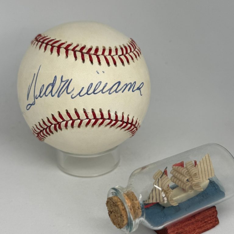 Ted Williams signed Rawlings OAL Baseball JSA LOA Auto Grade 9 Red Sox HOF A4641