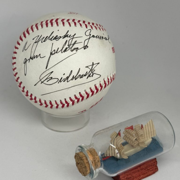 Fidel Castro signed Baseball JSA LOA Rare Inscribed Auto A4644