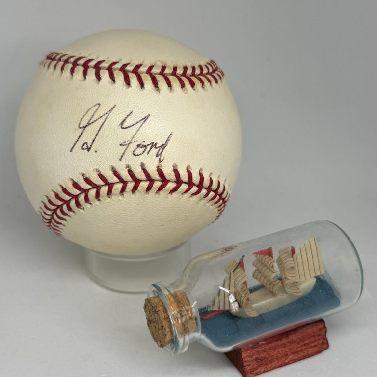 President Gerald Ford signed Rawlings OML Baseball JSA LOA Republican Auto X54