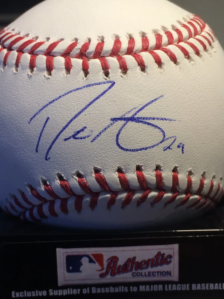 DUSTIN ACKLEY   NEW YORK YANKEES   SIGNED OML BASEBALL