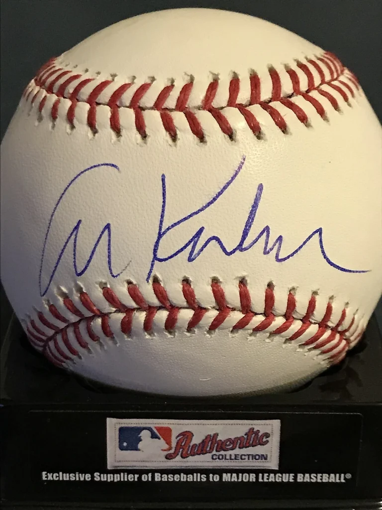 AL KALINE  DETROIT TIGERS   SIGNED OML BASEBALL