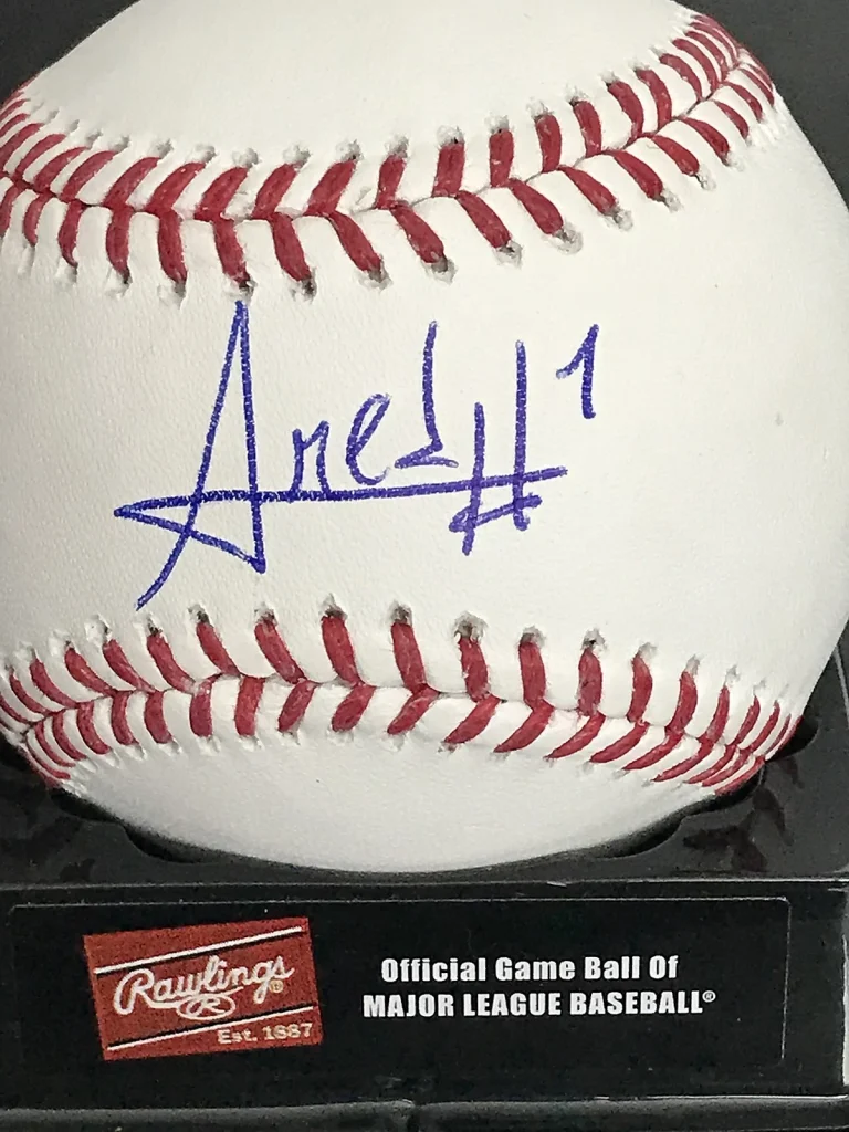 AMED ROSARIO  NEW YORK METS   SIGNED OML BASEBALL