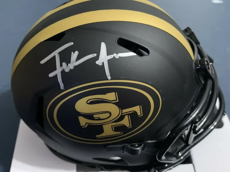 FRANK GORE  SAN FRANCISCO 49ERS  ECLIPSE SIGNED MINI HELMET