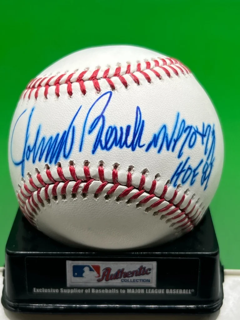 JOHNNY BENCH CINCINNNATI REDS  HOF 89 / MVP 70,72  SIGNED OML BASEBALL