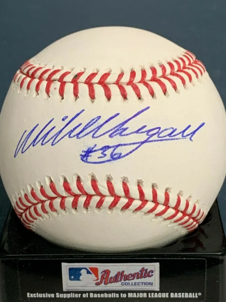 MIKE MORGAN  LOS ANGELES DODGERS / CHICAGO CUBS  SIGNED OML BASEBALL