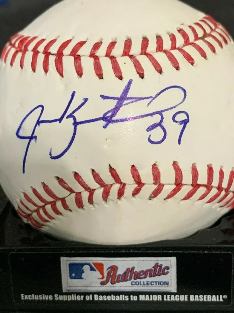 JARROD SALTALAMACCIA  BOSTON RED SOX    SIGNED OML BASEBALL