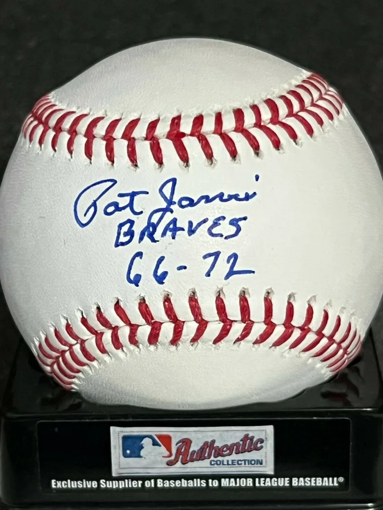 PAT JARVIS  ATLANTA BRAVES  1966-72  SIGNED OML BASEBALL