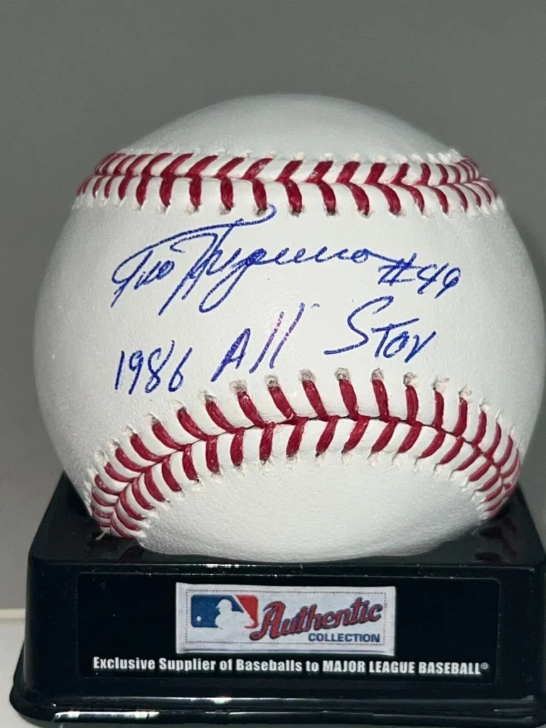 TED HIGUERA  MILWAUKEE BREWERS  1986 ALL STAR  SIGNED OML BALL