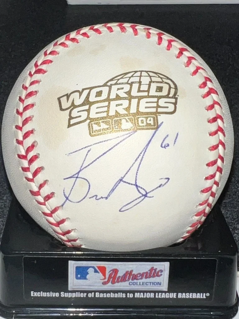 BRONSON ARROYO  BOSTON RED SOX  2004 WORLD SERIES  SIGNED OML BASEBALL