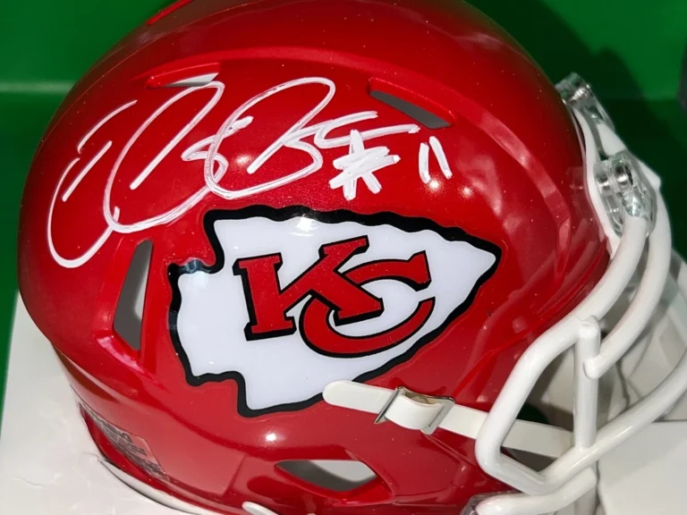 ELVIS GRBAC  KANSAS CITY CHIEFS  SIGNED RIDDELL MINI HELMET