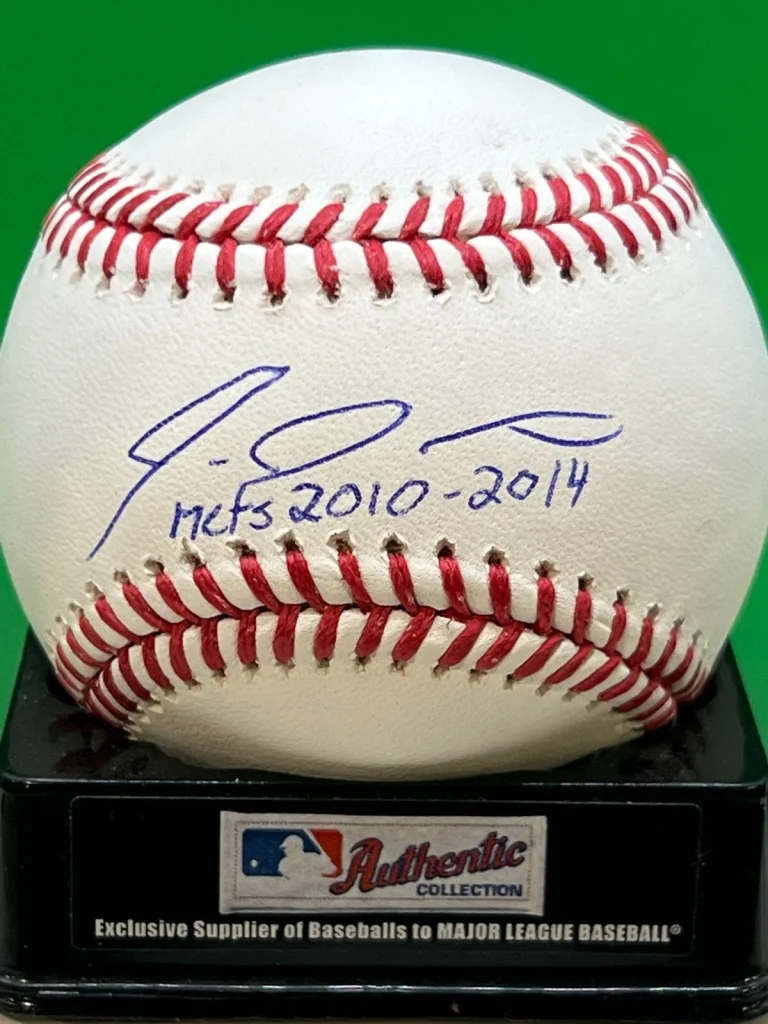 IKE DAVIS NEW YORK METS 2010-2014  SIGNED OML BASEBALL