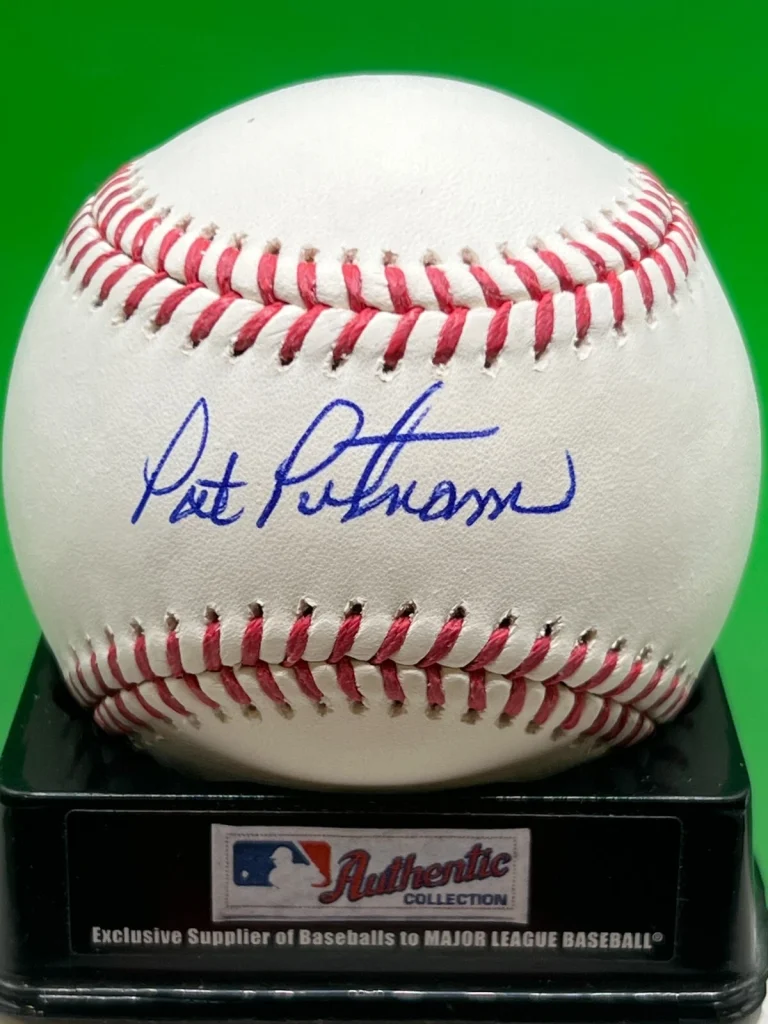 PAT PUTNAM  TEXAS RANGERS / SEATTLE MARINERS   SIGNED OML BASEBALL
