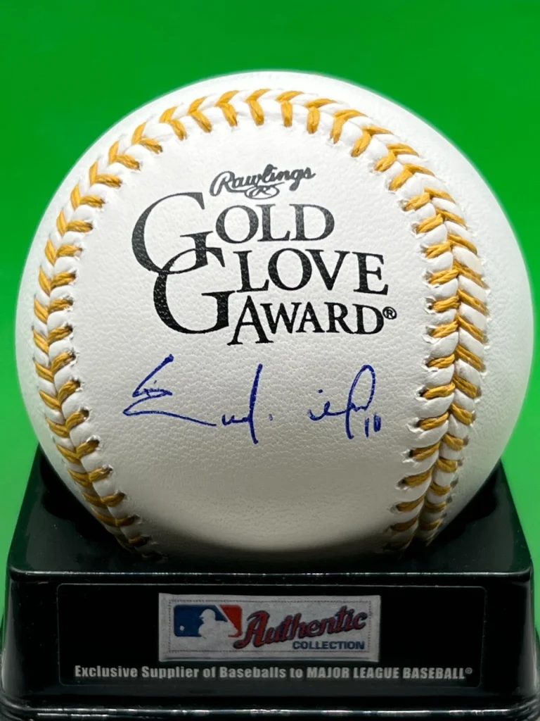 ENDER INCIARTE ATLANTA BRAVES   SIGNED OML GOLD GLOVE BASEBALL