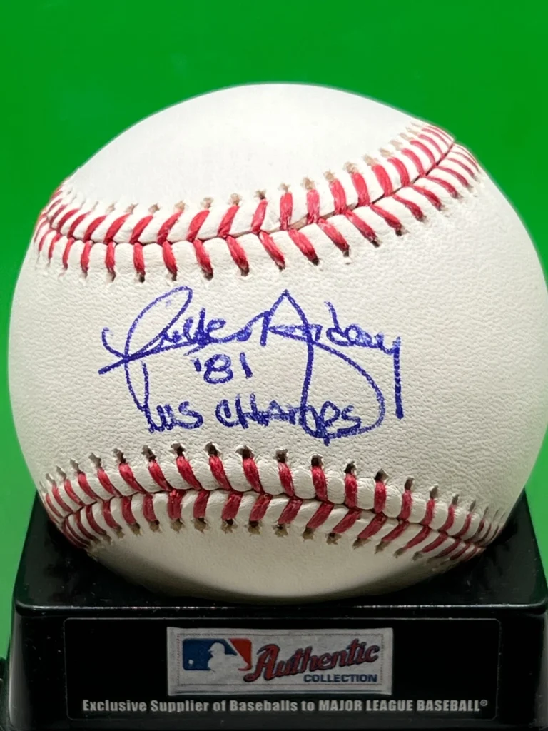 RICK MONDAY LOS ANGELES DODGERS 81 WS CHAMPS PSA/DNA AUTHEN  SIGNED OML BASEBALL