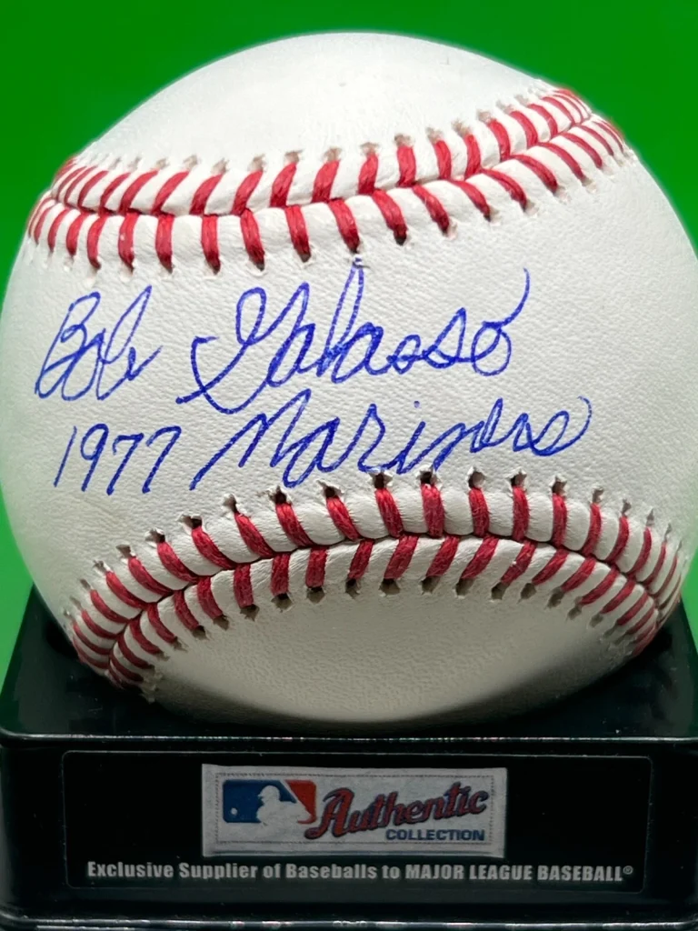 BOB GALASSO SEATTLE MARINERS 1977  SIGNED OML BASEBALL