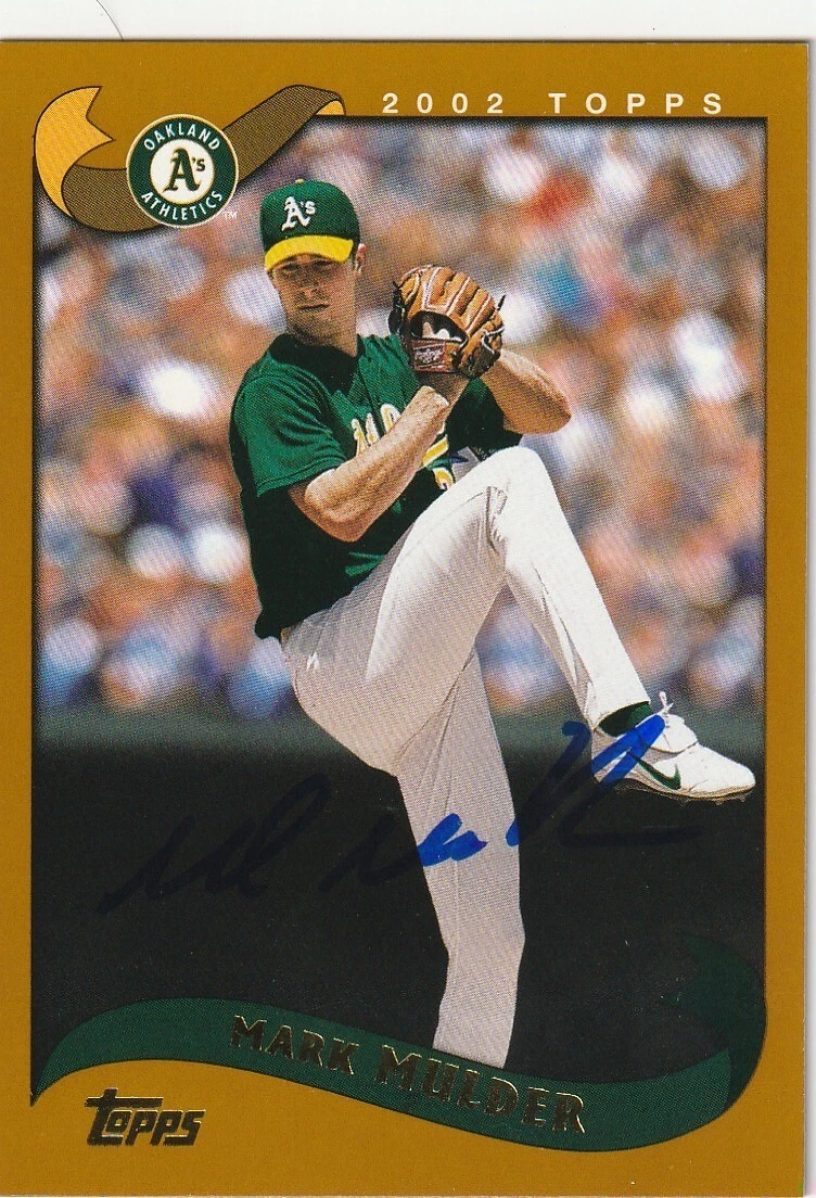 MARK MULDER OAKLAND A'S   SIGNED 1999 TOPPS TRADED CARD #T9
