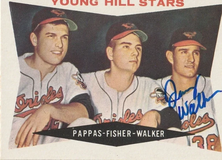 JERRY WALKER BALTIMORE ORIOLES  SIGNED 1960 TOPPS CARD #399