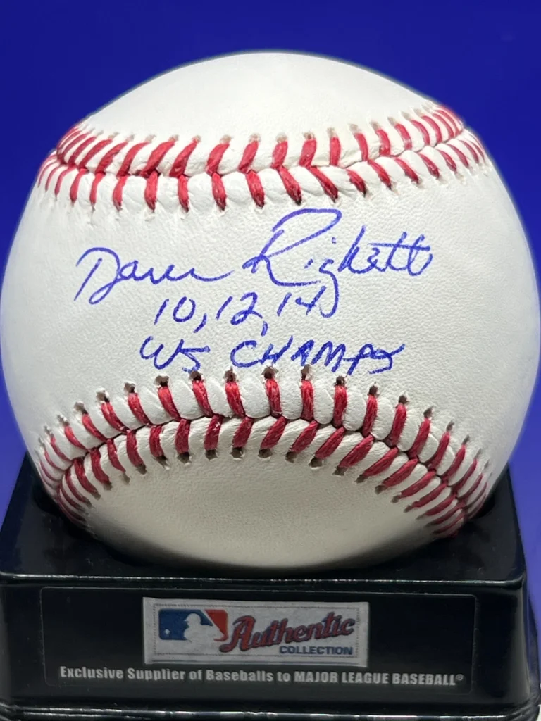 DAVE RIGHETTI SAN FRANCISCO GIANTS 10,12,14 WS CHAMPS  SIGNED OML BASEBALL