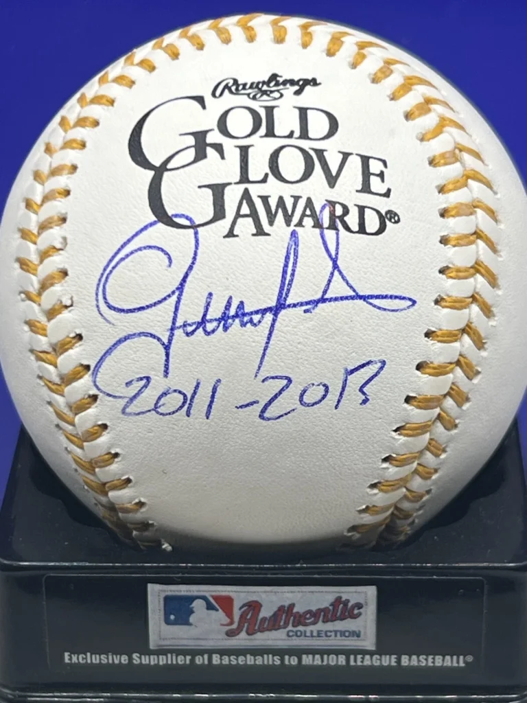 GERARDO PARRA ARIZONA DIAMONDBACKS  2011, 2013  SIGNED GOLD GLOVE OML BASEBALL