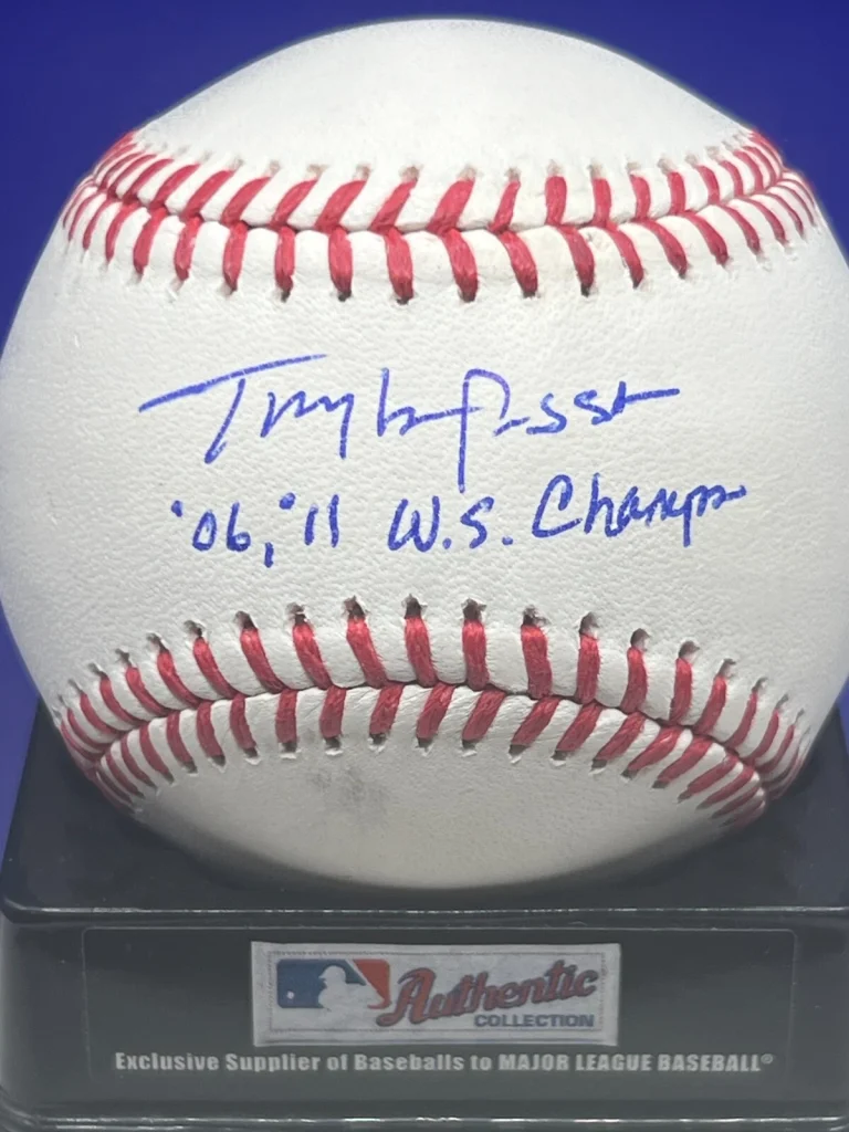 TONY LARUSSA ST. LOUIS CARDINALS 06, 11 WS CHAMPS PSA AUTHENTICATED OML BASEBALL