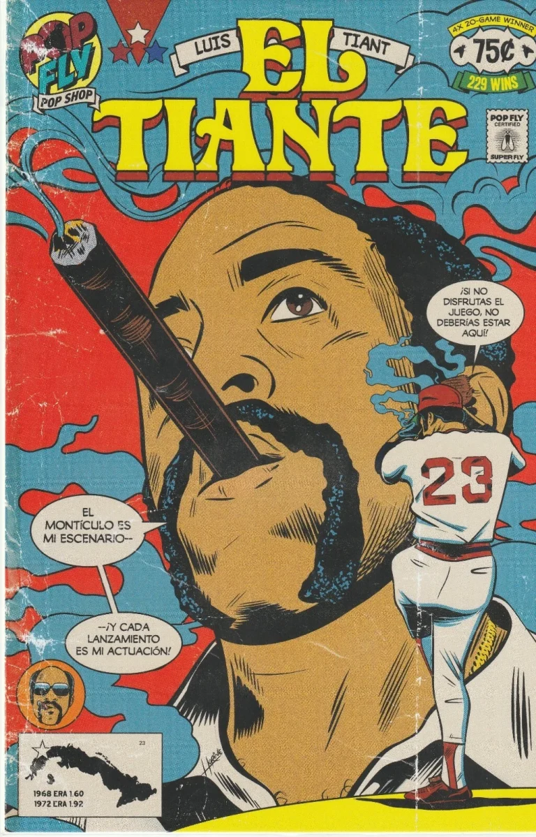 LUIS TIANT BOSTON RED SOX EL TIANTE  #146 POP FLY ART #94/337