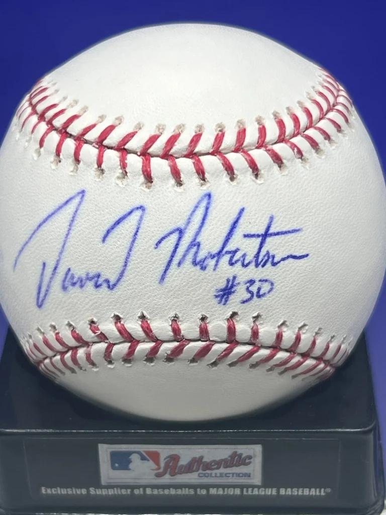 DAVID ROBERTSON NEW YORK YANKEES / NEW YORK METS BECKETT AUTHENTIC OML BASEBALL
