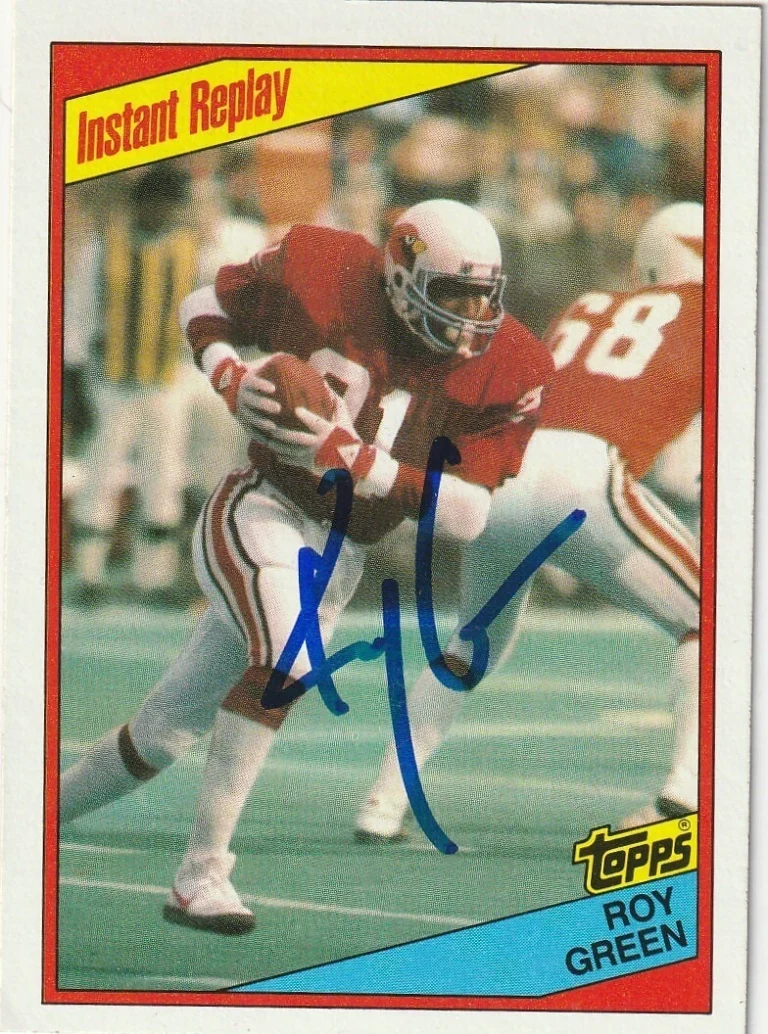 ROY GREEN ST. LOUIS CARDINALS  SIGNED 1984 TOPPS CARD #343
