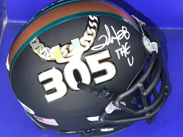 CLINTON PORTIS MIAMI HURRICANES  'THE U'  JSA AUTHENTICATED SIGNED MINI HELMET
