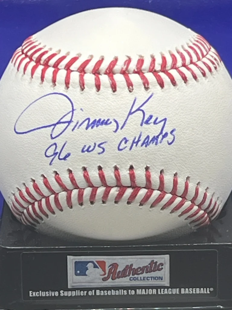 JIMMY KEY NEW YORK YANKEES  96 WS CHAMPS SIGNED  OML BASEBALL