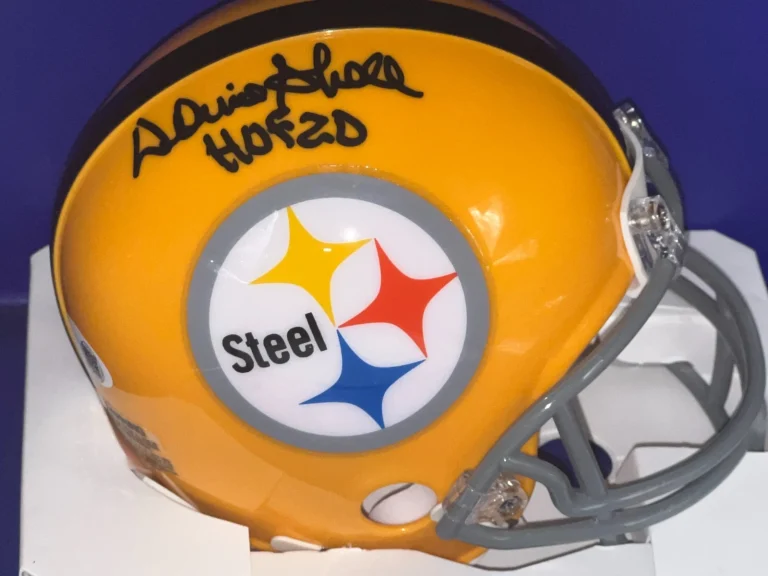 DONNIE SHELL PITTSBURGH STEELERS THROWBACK  HOF 20 JSA AUTHENTICATED SIGNED MINI