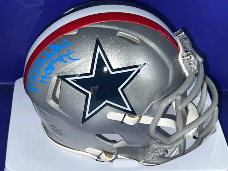 RANDY WHITE DALLAS COWBOYS HOF 94  JSA AUTHENTICATED 1976 SIGNED MINI