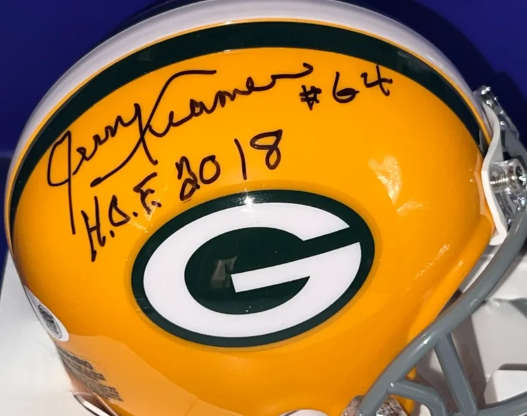 JERRY KRAMER GREEN BAY PACKERS HOF 2018  JSA AUTHENTICATED SIGNED MINI