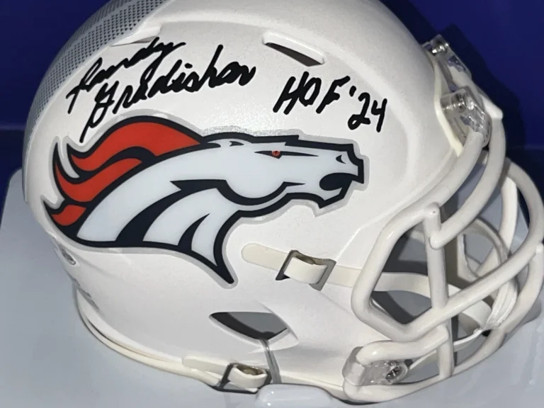 RANDY GRADISHAR DENVER BRONCOS HOF 2024  JSA AUTHENTICATED ALT SIGNED MINI