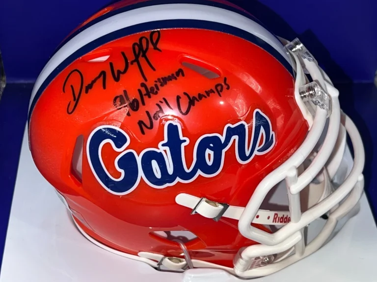 DANNY WUERFFEL FLORIDA GATORS 96 NATIONAL CHAMPS / HEISMAN BECKETT SIGNED MINI