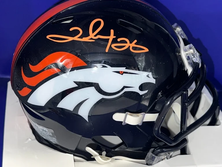 CLINTON PORTIS DENVER BRONCOS  JSA AUTHENTICATED SIGNED MINI HELMET