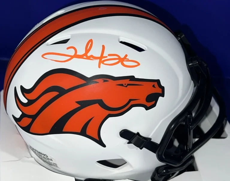 CLINTON PORTIS DENVER BRONCOS JSA AUTHENTICATED SIGNED LUNAR ECLIPSE MINI HELMET