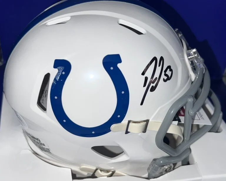 DARIUS LEONARD INDIANAPOLIS COLTS  JSA AUTHENTICATED SIGNED SPEED MINI HELMET