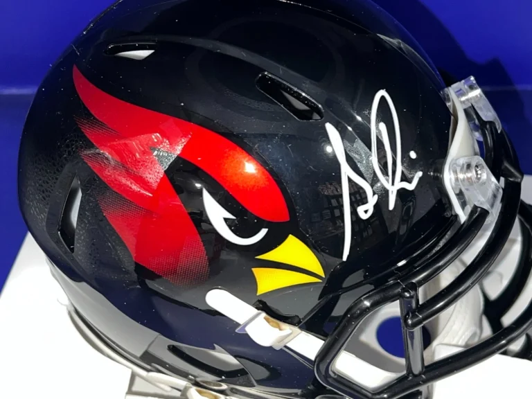 SIMEON RICE ARIZONA CARDINALS JSA AUTHENTICATED SIGNED ALT MINI HELMET