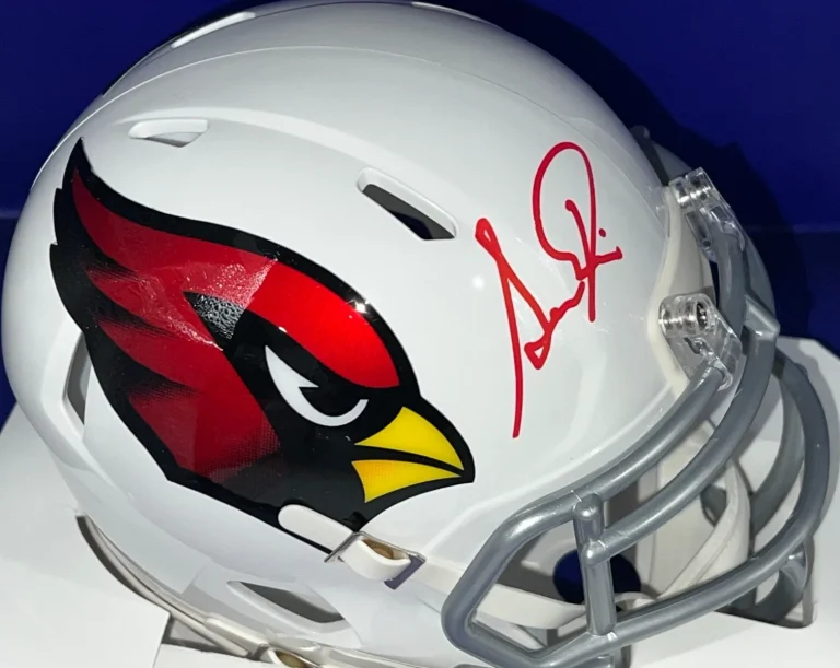 SIMEON RICE ARIZONA CARDINALS JSA AUTHENTICATED SIGNED MINI HELMET
