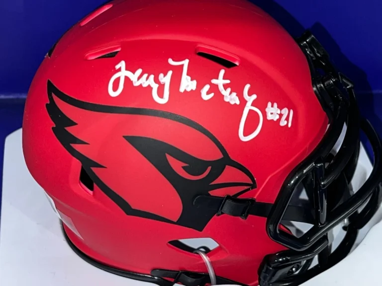 TERRY METCALF ST. LOUIS CARDINALS BECKETT AUTHENTIC SIGNED RAVE MINI HELMET