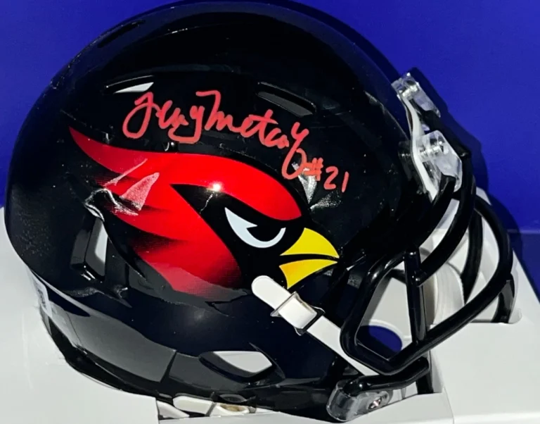TERRY METCALF ST. LOUIS CARDINALS BECKETT AUTHENTIC SIGNED ALT MINI HELMET