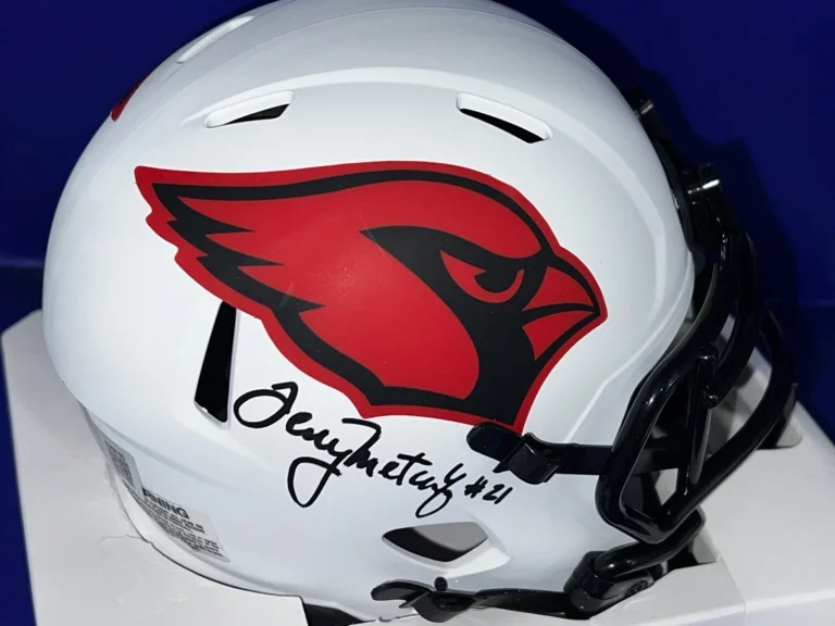 TERRY METCALF ST. LOUIS CARDINALS BECKETT AUTHENTIC SIGNED LUNAR MINI HELMET