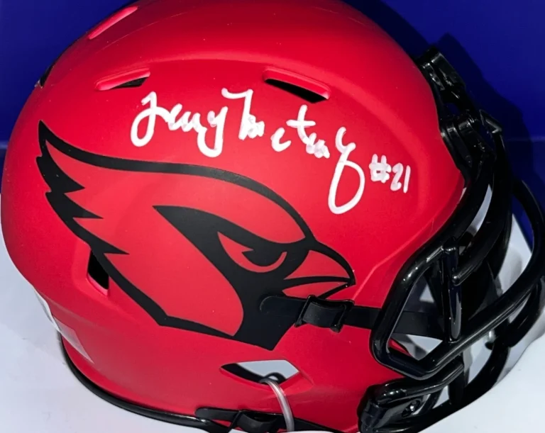 TERRY METCALF ST. LOUIS CARDINALS BECKETT AUTHENTIC SIGNED RAVE MINI HELMET