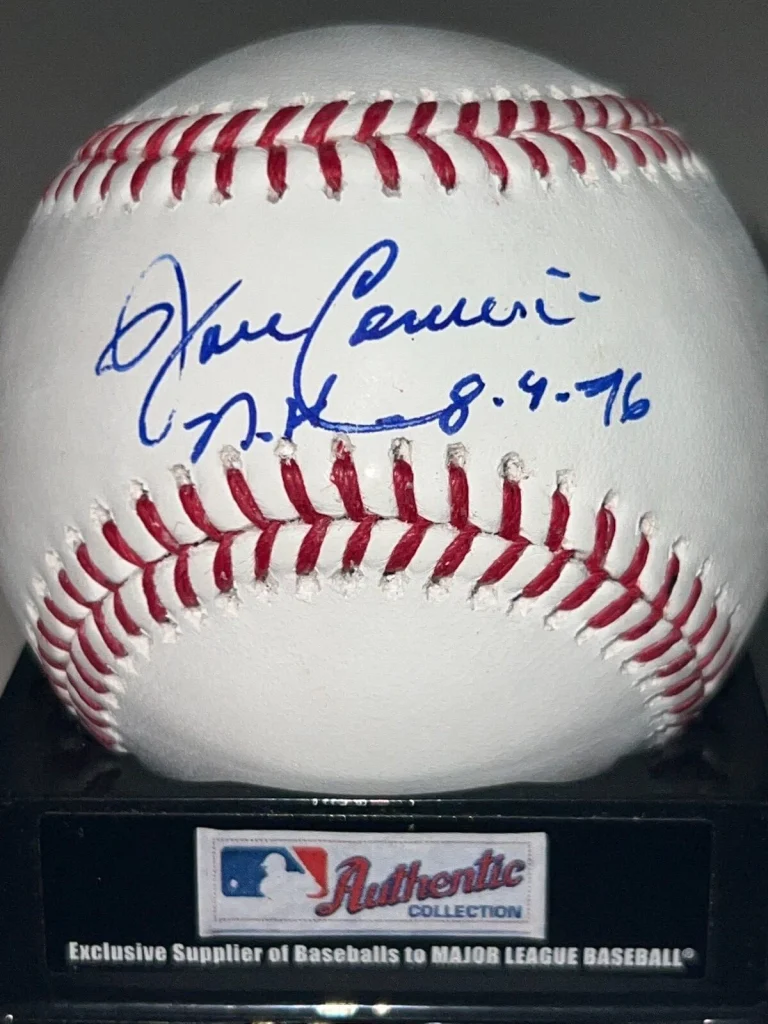 JOHN CANDELARIA  PITTSBURGH PIRATES  NO-HITTER 8-9-76  SIGNED OML BALL