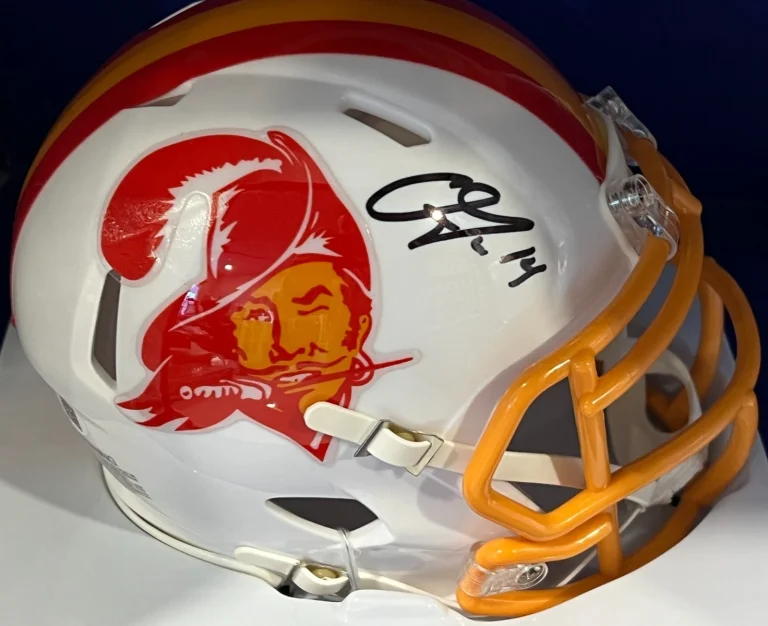 CHRIS GODWIN TAMPA BAY BUCCANEERS  JSA AUTHENTICATED  SIGNED MINI HELMET