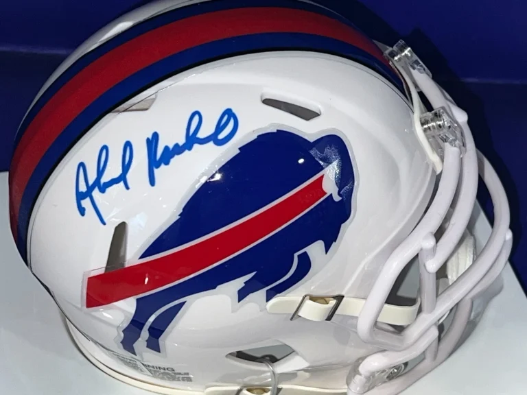 AHMAD RASHAD BUFFALO BILLS  BECKETT SIGNED MINI HELMET