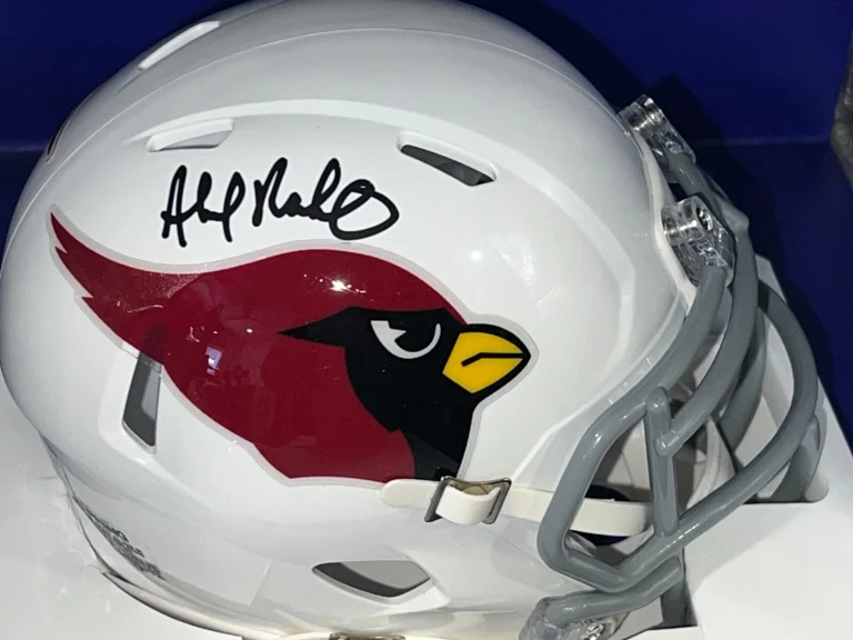AHMAD RASHAD ST. LOUIS CARDINALS  BECKETT SIGNED MINI HELMET
